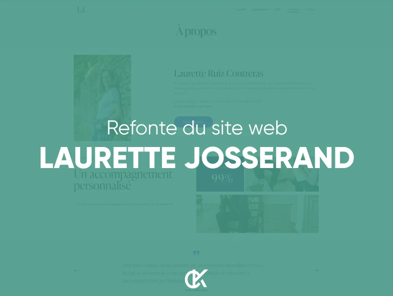 Refonte du site web de Laurette Josserand