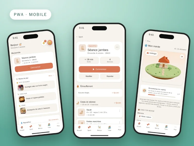 Novio, application mobile PWA