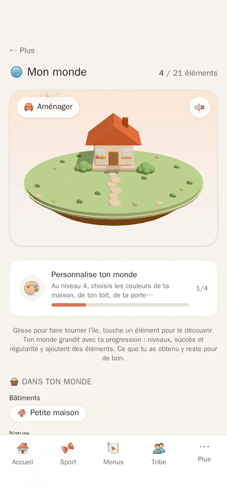 Le monde de Novio, qui évolue avec la progression